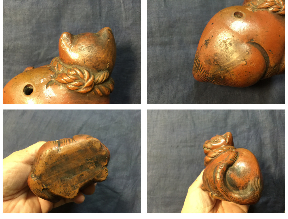 ギャラリー辰巳 - 備前 猫の水滴 | 古美術品専門サイト fufufufu.com