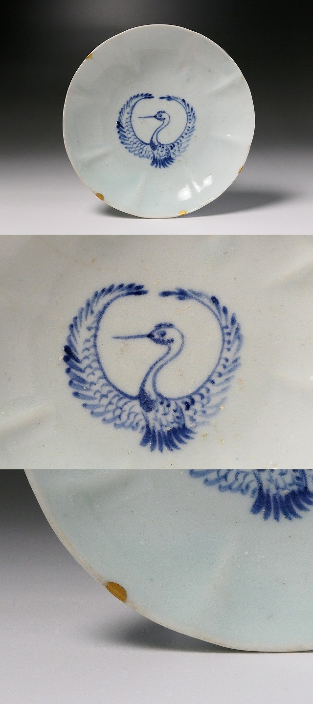 古美術 三樹 - 初期伊万里 鶴文皿 | 古美術品専門サイト fufufufu.com