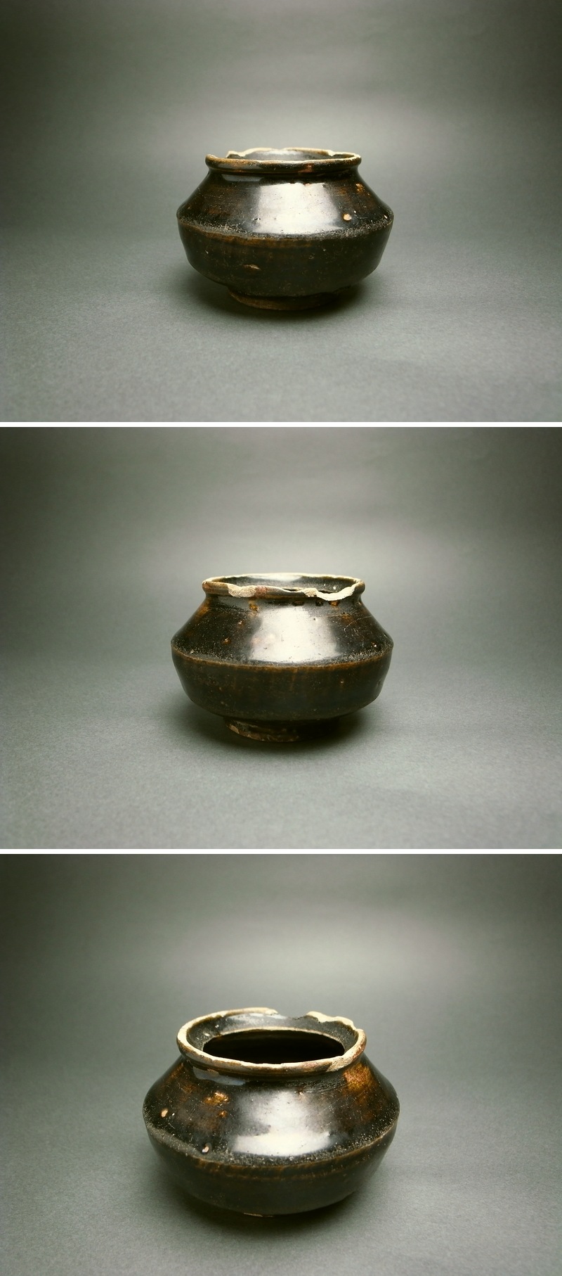 長谷雄堂 - 黒高麗小壺 | 古美術品専門サイト fufufufu.com