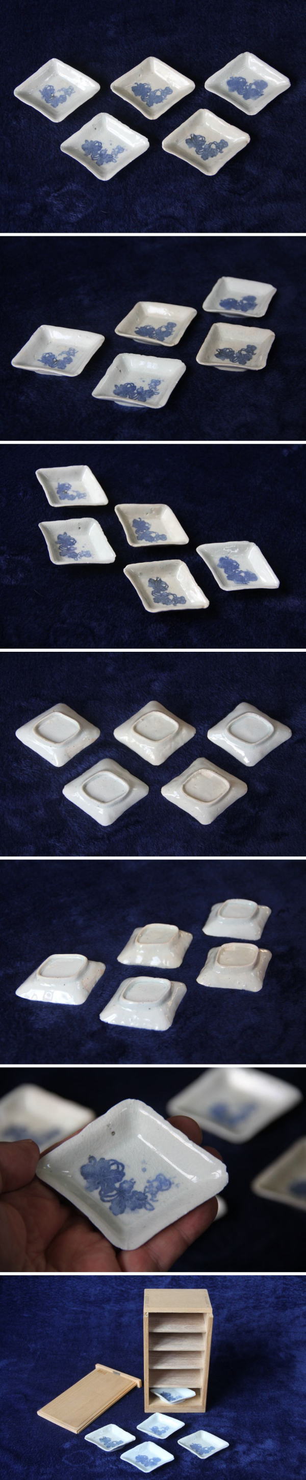古美術 神田 - 古伊万里 印判 菱形豆皿 | 古美術品専門サイト fufufufu.com