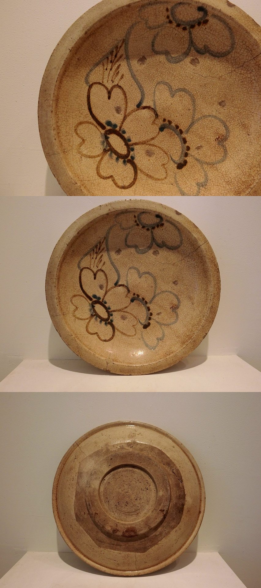 骨董品　古美術品　飾り皿　陶芸品 古美術 川﨑 - 桜図石皿 | 古美術品専門サイト fufufufu.com