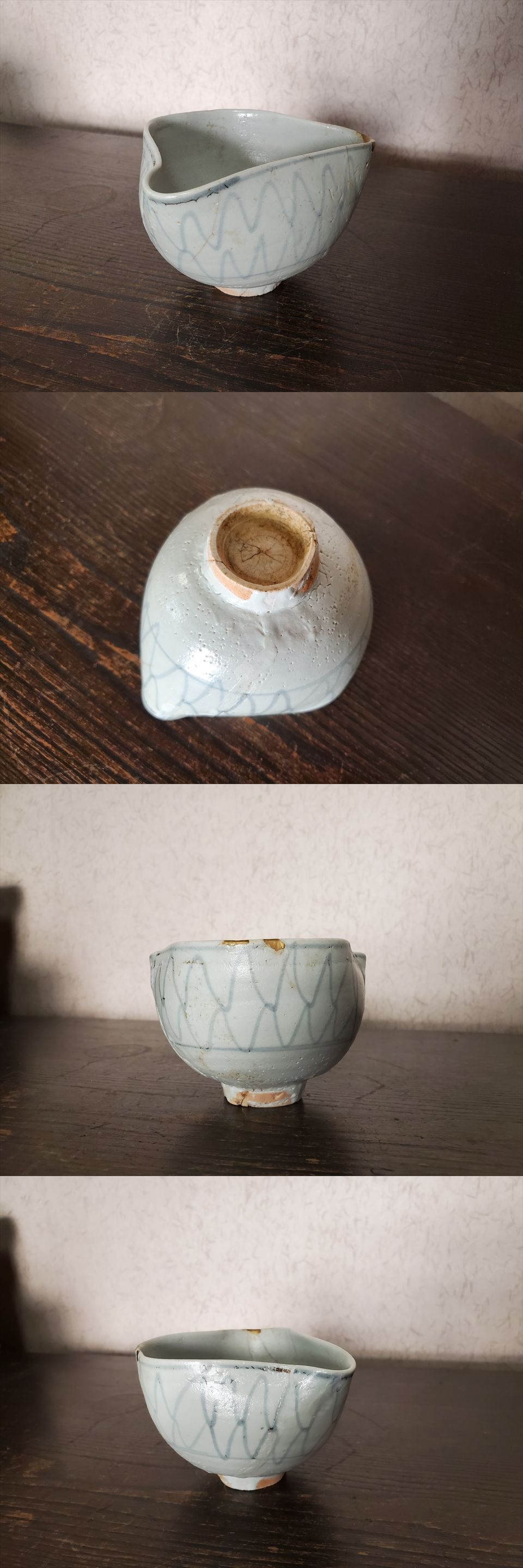 古美術長陽堂 - 初期伊万里 網手図 片口 | 古美術品専門サイト