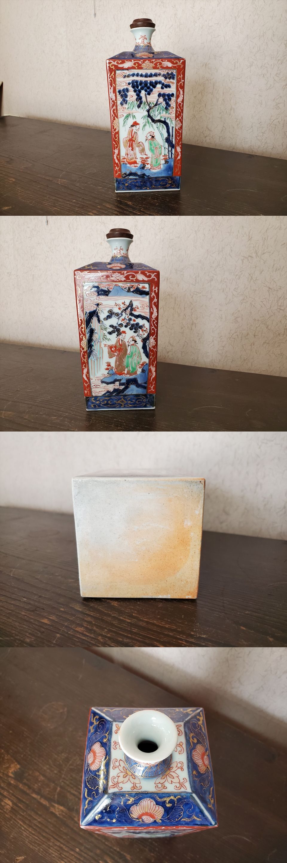 古美術長陽堂 - 古伊万里 人物図 角瓶 | 古美術品専門サイト fufufufu.com
