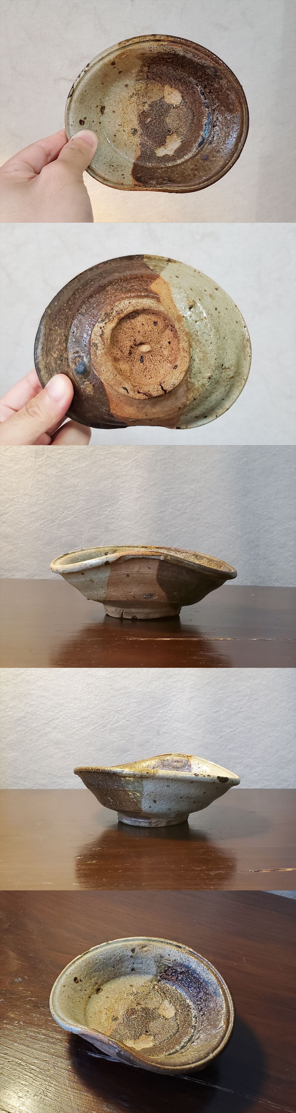 古美術長陽堂 - 古唐津 清六の辻窯 掛分皿 | 古美術品専門サイト