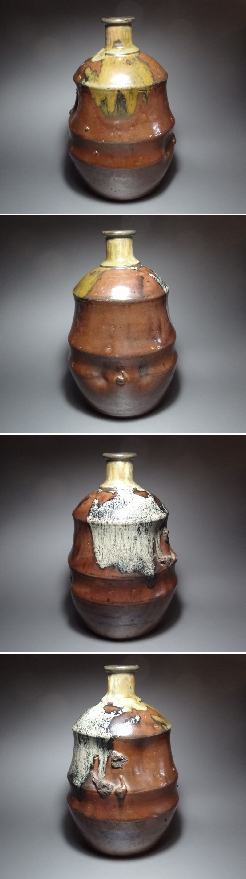 古美術 神田 - 高取焼 肩衝竹形徳利 | 古美術品専門サイト fufufufu.com