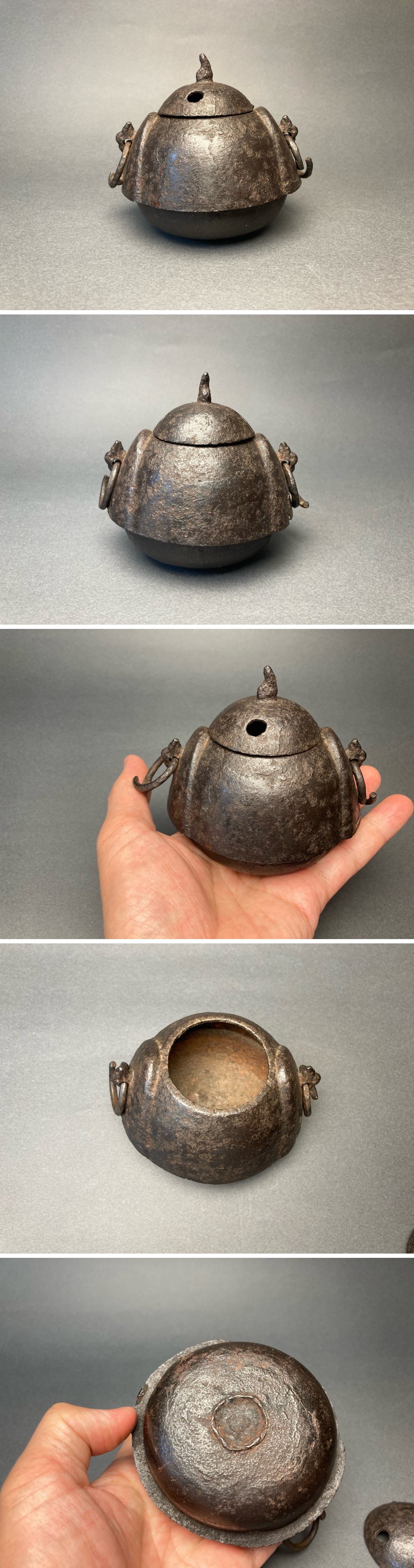 長谷雄堂 - 茶釜形香炉 | 古美術品専門サイト fufufufu.com