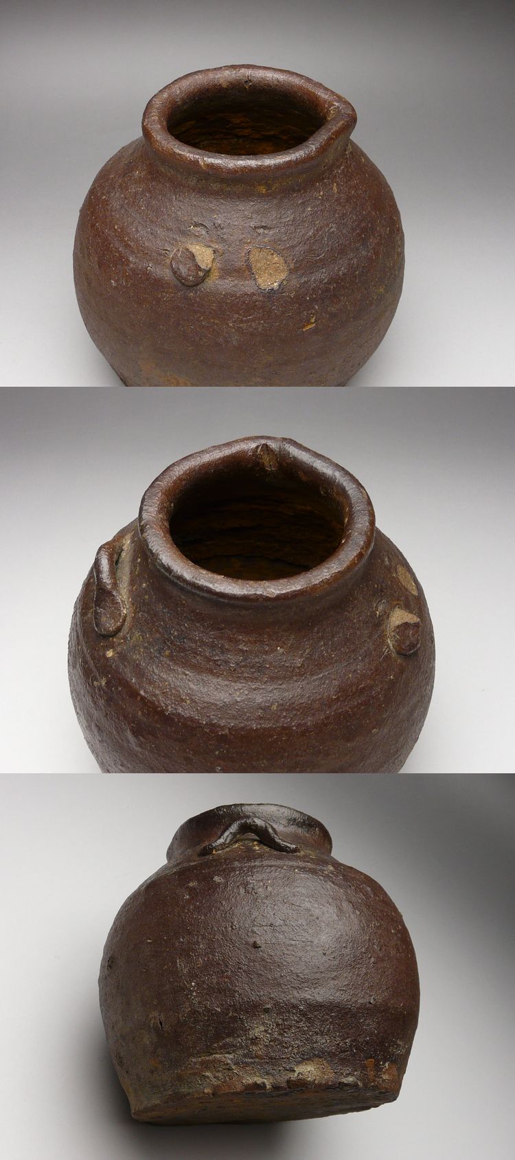 古美術 猫 - 越前おはぐろ壺 | 古美術品専門サイト fufufufu.com