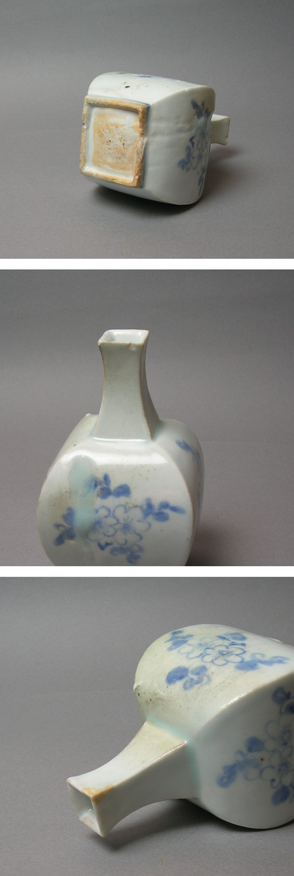 李朝染付壺　合せ箱　MA460 李朝染付壺 合せ箱 MA460 李朝染付壺 合せ箱 MA460 （朝鮮美術