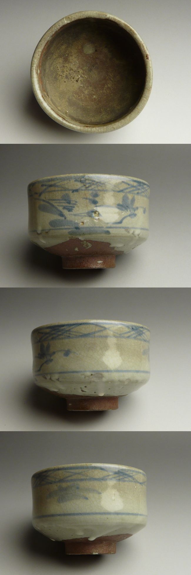 古美術 猫 - 唐津系染付山水文香炉 | 古美術品専門サイト fufufufu.com