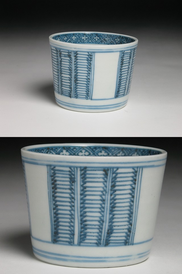 古美術 三樹 - 古伊万里 算木文蕎麦猪口 | 古美術品専門サイト