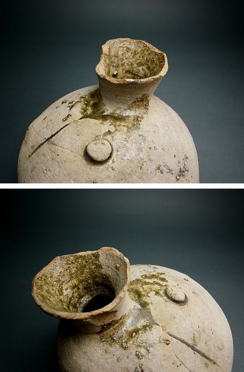 古陶器 須恵器 平瓶 V R6308F 正規 - www.woodpreneurlife.com
