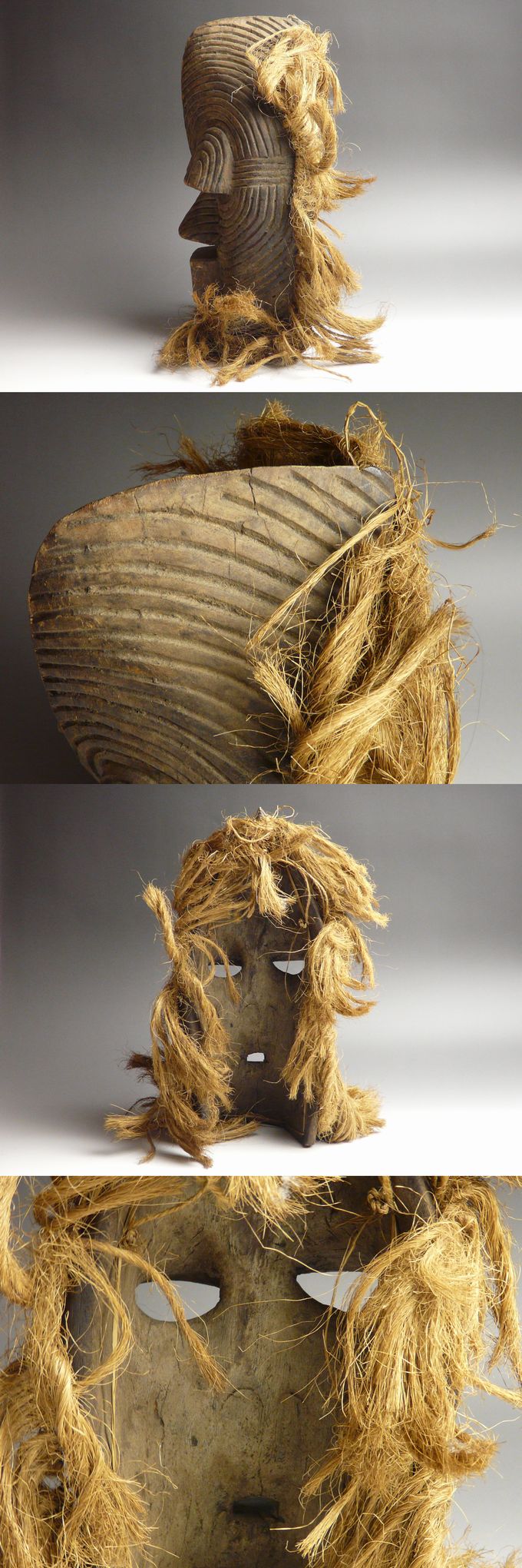 古美術 猫 - アフリカBASONGE族 木彫ダンスマスク | 古美術品専門