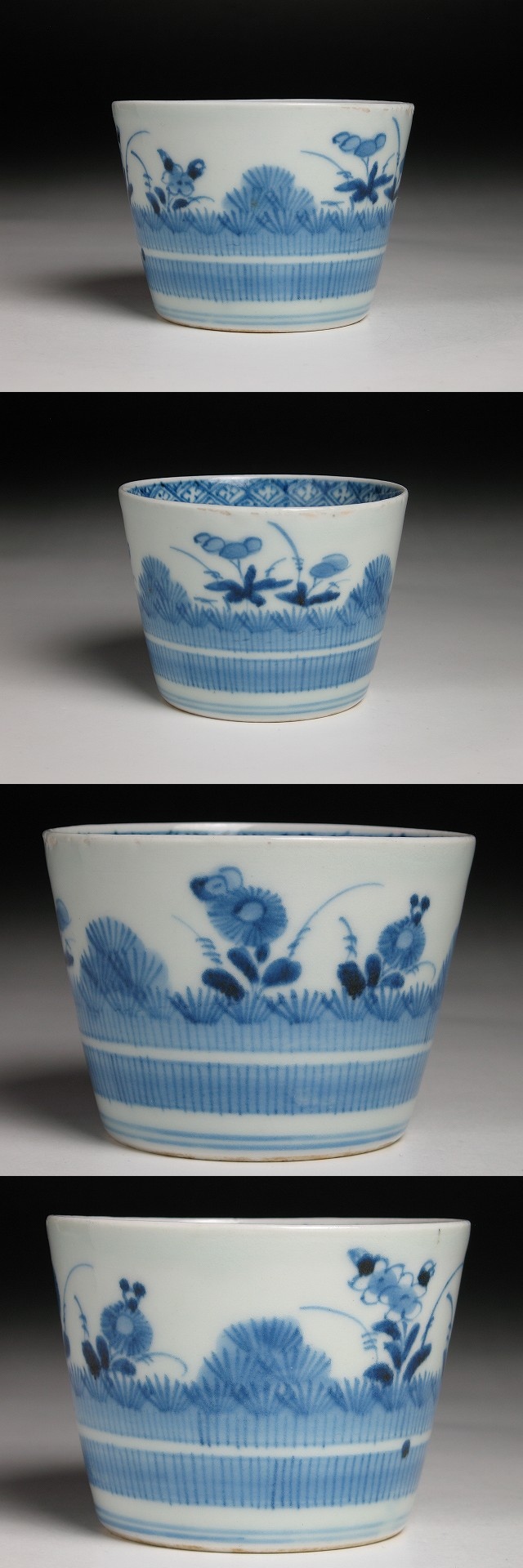 古美術 三樹 - 古伊万里 柴垣花文大振蕎麦猪口 | 古美術品専門サイト