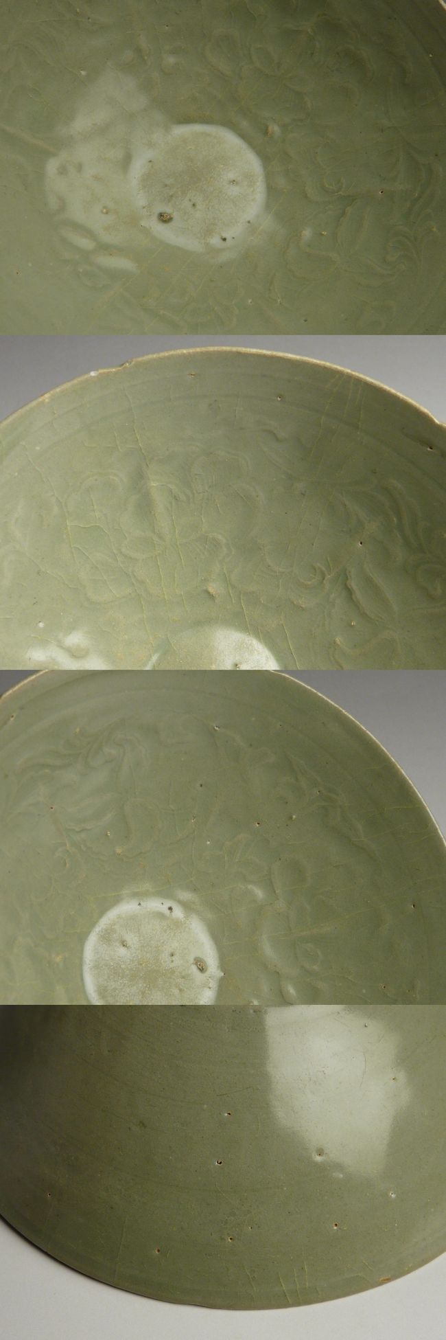 古美術 猫 - 高麗青磁陽刻花文鉢 | 古美術品専門サイト fufufufu.com