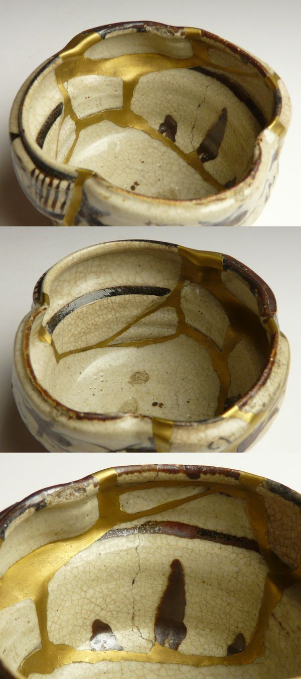 古美術 猫 - 志野織部呼継草文向付 | 古美術品専門サイト fufufufu.com