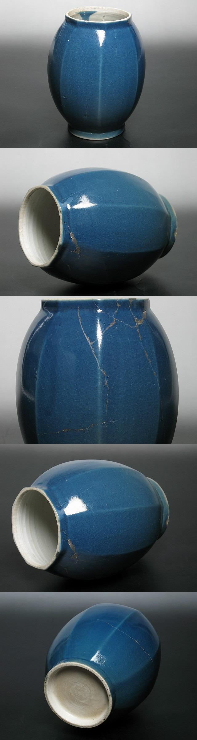 【限定品】 三樹 古美術 - 古美術品専門サイト | 瑠璃釉面取壷 古九谷 工芸品