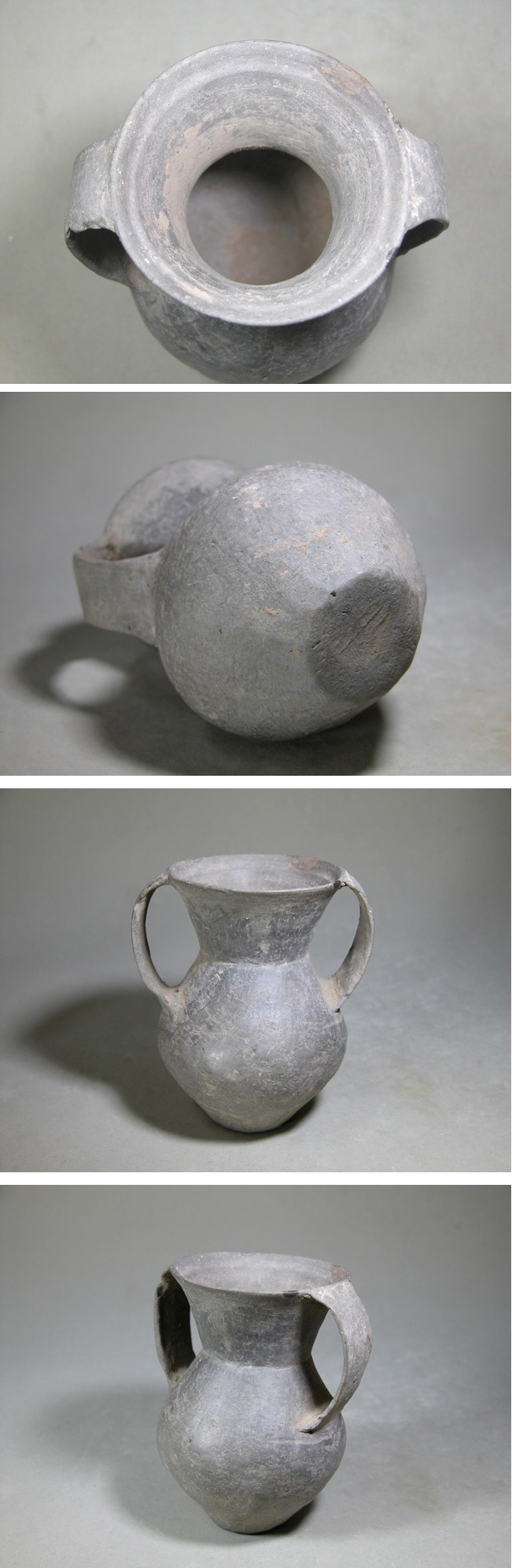 渡邊美術店 - 灰陶 双耳壺 | 古美術品専門サイト fufufufu.com