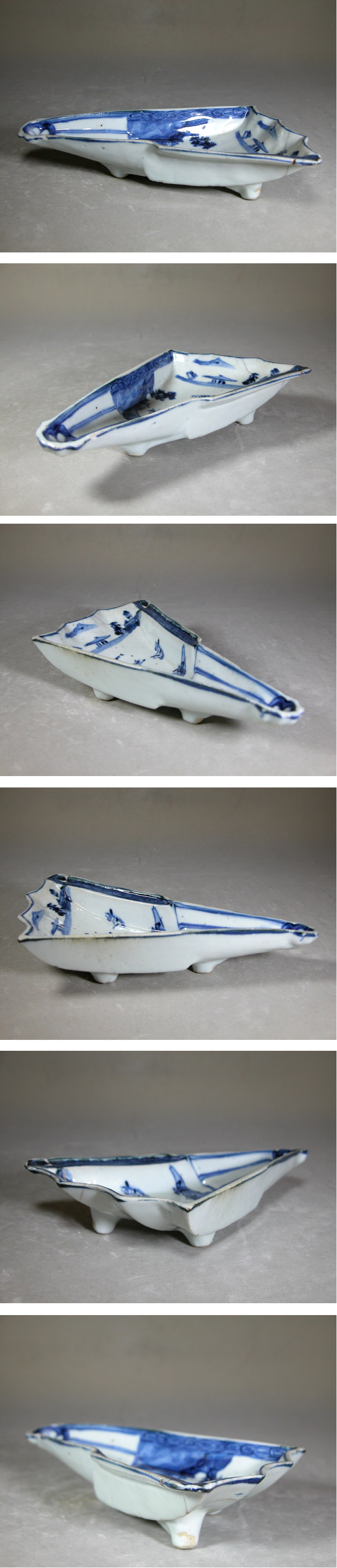 渡邊美術店 - 古染付 扇面形向付 | 古美術品専門サイト fufufufu.com