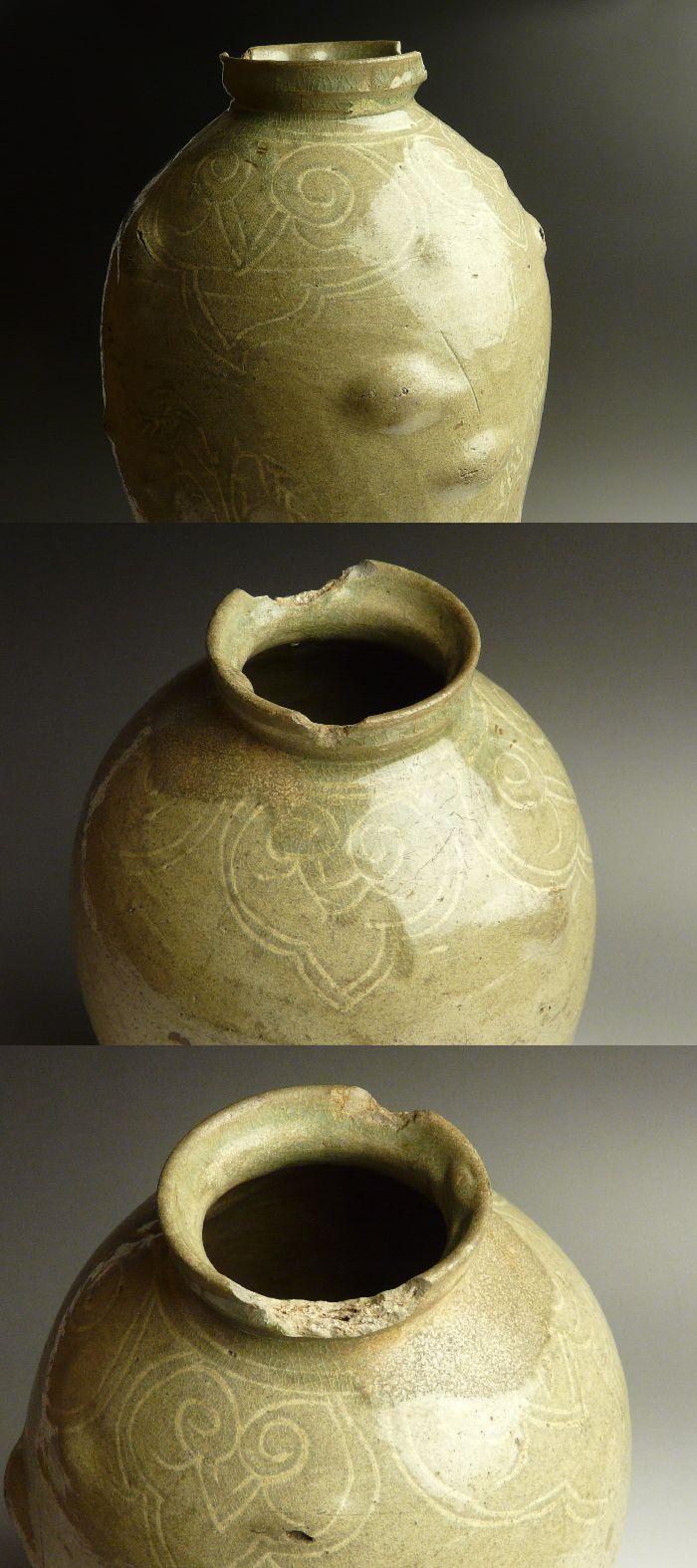 古美術 猫 - 高麗青磁象嵌瓔珞草文壺 | 古美術品専門サイト fufufufu.com