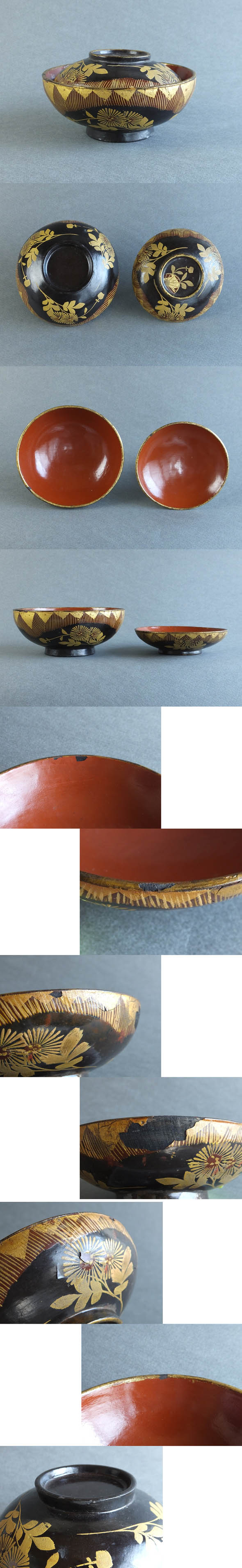 古童 - 南部箔椀 四つ組 その3 | 古美術品専門サイト fufufufu.com