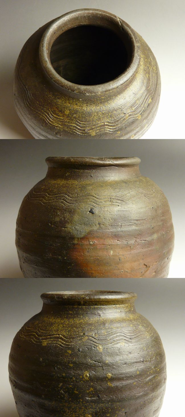 古美術 猫 - 古備前波状文壺 | 古美術品専門サイト fufufufu.com