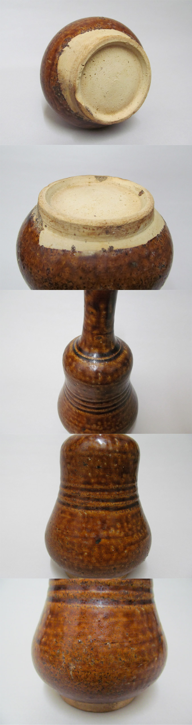 古美術 観宝堂 - 八重山焼飴釉渡名喜瓶 | 古美術品専門サイト fufufufu.com