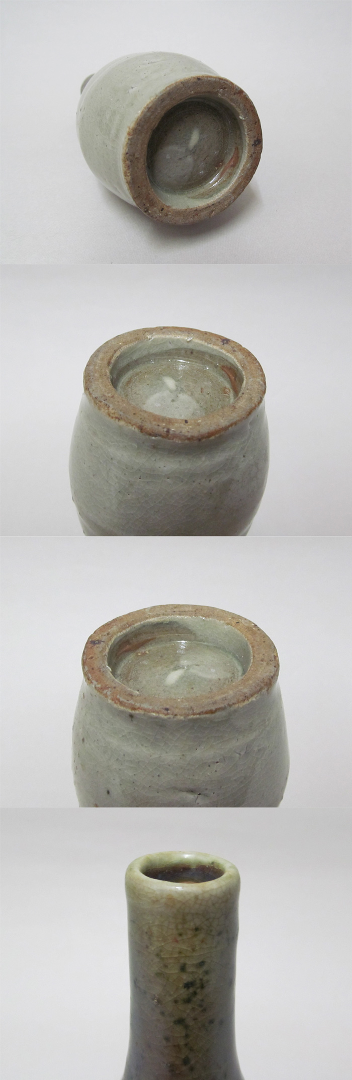 美しい古美術◾️蔵から深みのある緑色の釉薬が流れる上品で美しい平茶碗が出て来ました 美しい古美術蔵から深みのある緑色の釉薬が流れる上品で美しい平茶碗が