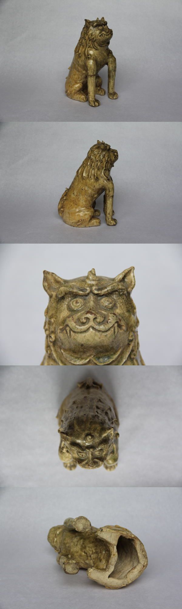 古陶狛犬伏香炉経世紀品G0629