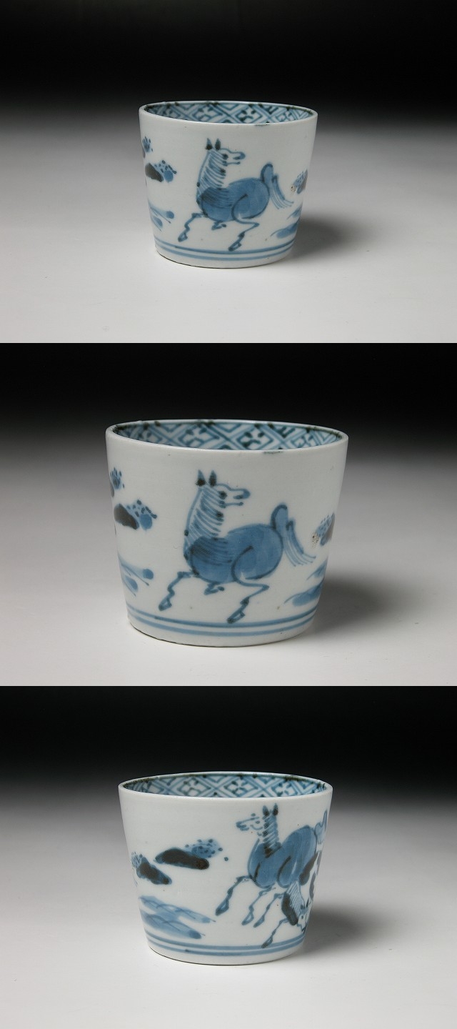 古美術 三樹 - 古伊万里 馬文蕎麦猪口 | 古美術品専門サイト fufufufu.com