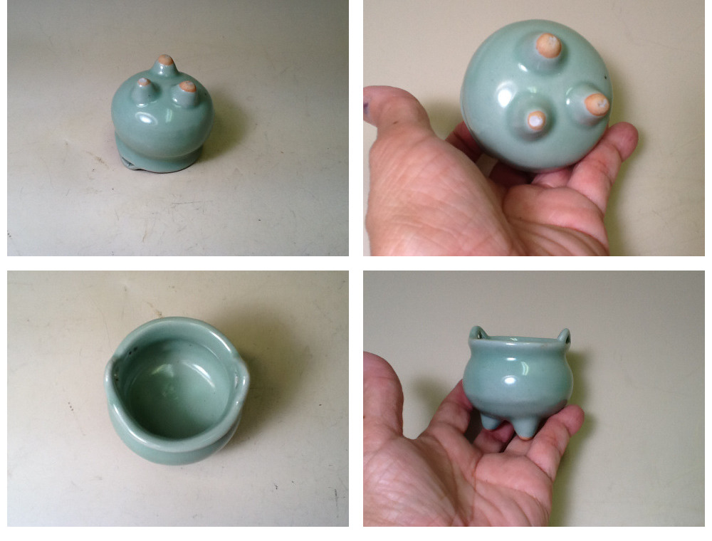 鍋島青磁大黒船香炉 ギャラリー辰巳 - 鍋島青磁 香炉 | 古美術品専門サイト fufufufu.com