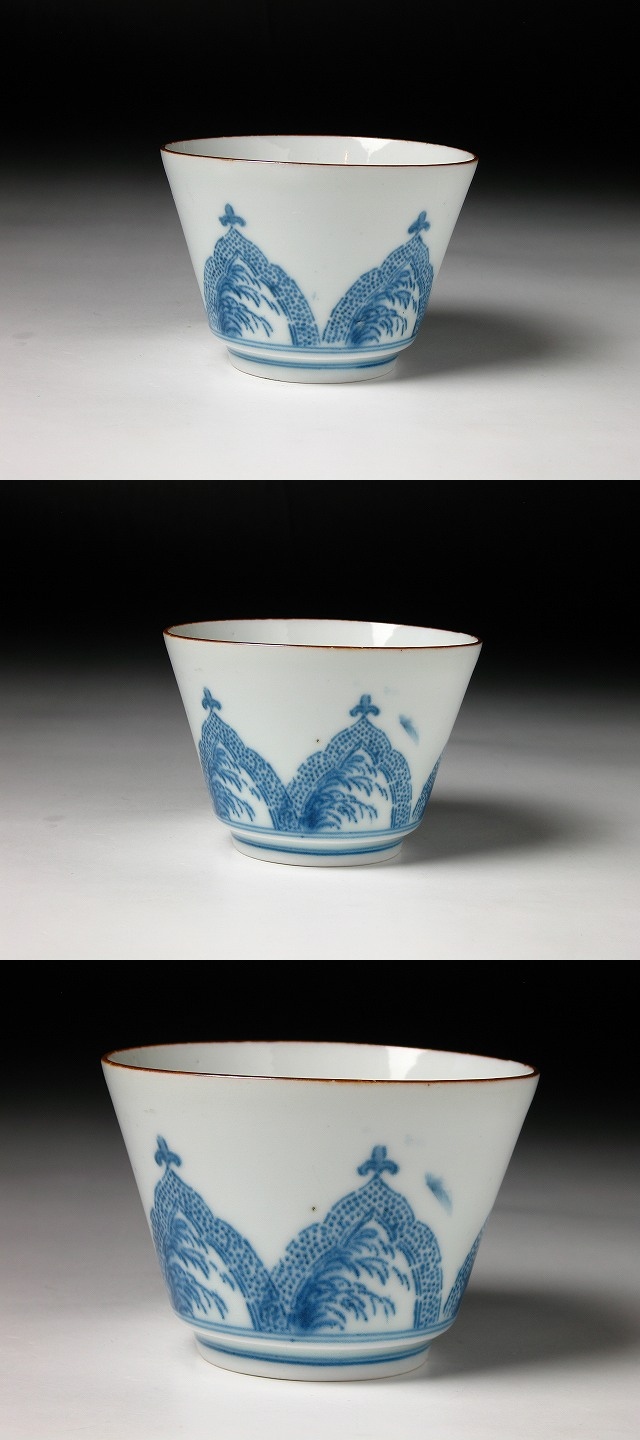 古美術 三樹 - 古伊万里 型紙摺印判蕎麦猪口 | 古美術品専門サイト