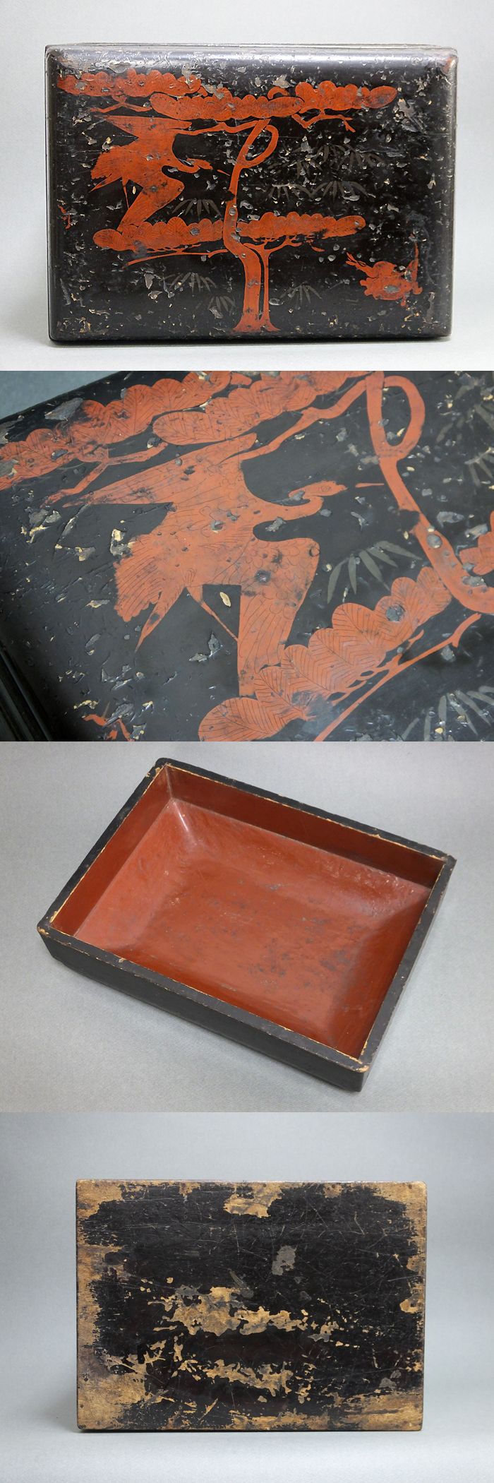 時代物 古伊万里 大鉢 染付 松竹梅柳紋 木箱 旧家初出し品 時代物 古伊万里 大鉢 染付 松竹梅柳紋 木箱 旧家初出し品