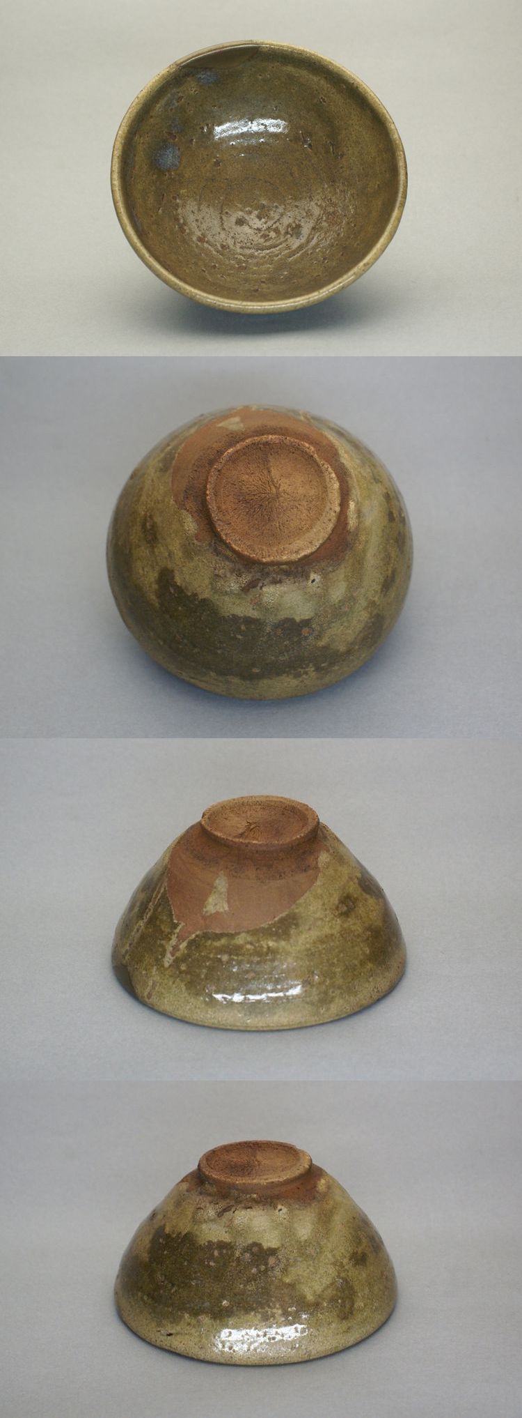 (専用)青磁　茶碗②+古唐津茶椀(補修)+カセた平茶椀 古唐津茶碗 Old Karatsu tea bowl | GARAGE MADE