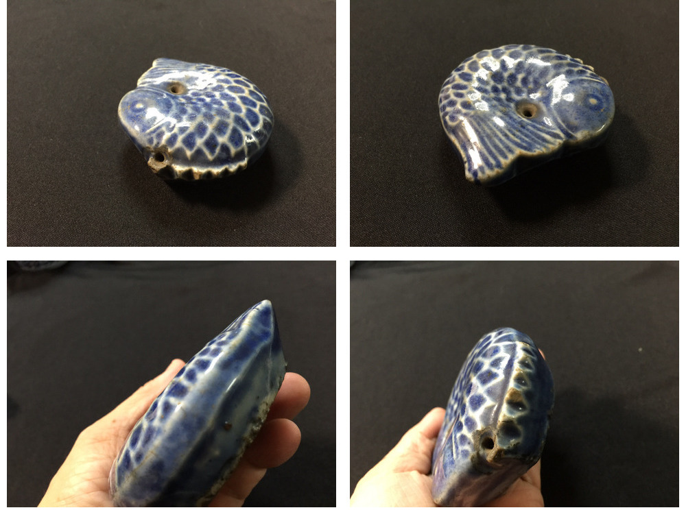 李朝　瑠璃釉　魚形水滴　V　R4752 ギャラリー辰巳 - 李朝 水滴魚2 | 古美術品専門サイト fufufufu.com