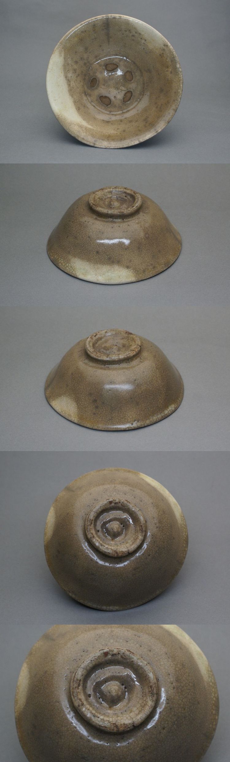 【雨漏】高麗茶碗　古陶の佇まい　雨漏手　熊川　鬼熊川手　青井戸 雨漏】高麗茶碗 古陶の佇まい 雨漏手 熊川 鬼熊川手 青