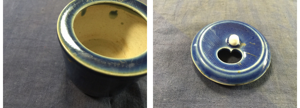 ギャラリー辰巳 - 古伊万里 瑠璃香炉 | 古美術品専門サイト fufufufu.com