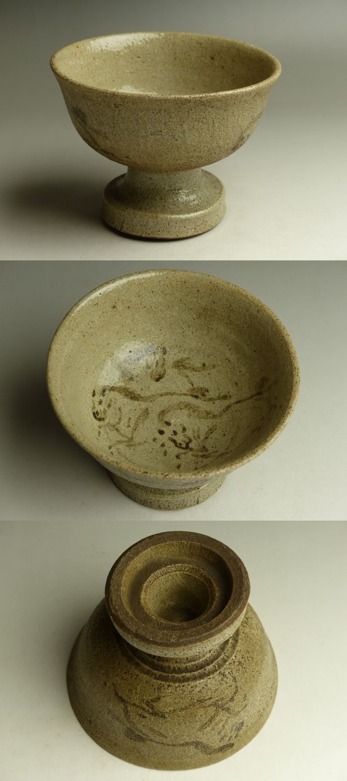 古美術 猫 - 相馬駒焼 馬文盃洗 | 古美術品専門サイト fufufufu.com