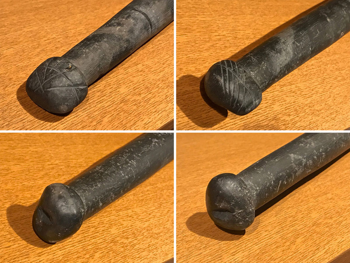 風招 - 全長80cm 縄文両頭石棒 | 古美術品専門サイト fufufufu.com