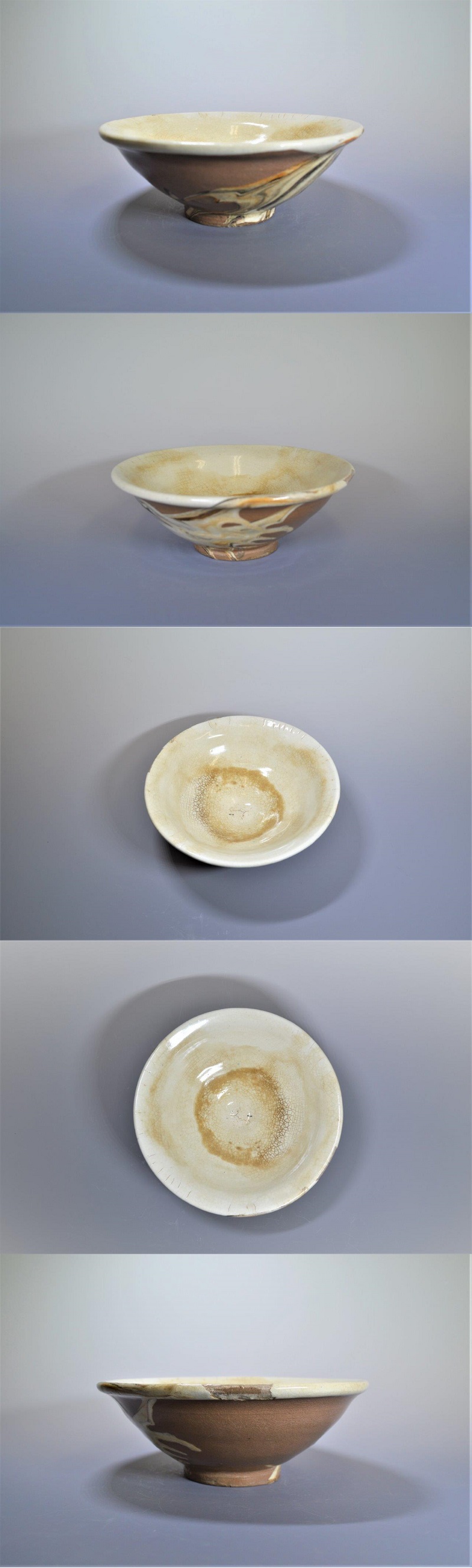 大熊美術 - 磁州窯墨流し茶碗 | 古美術品専門サイト fufufufu.com