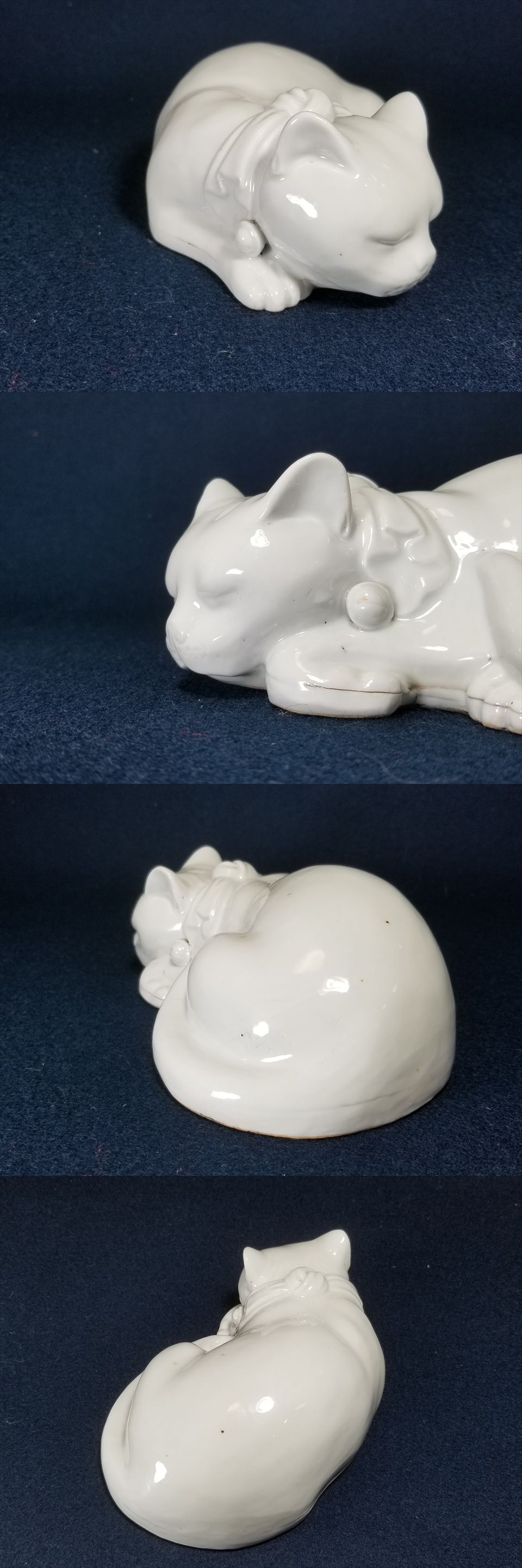 古美術長陽堂 - 伊万里 白磁猫置物 | 古美術品専門サイト fufufufu.com