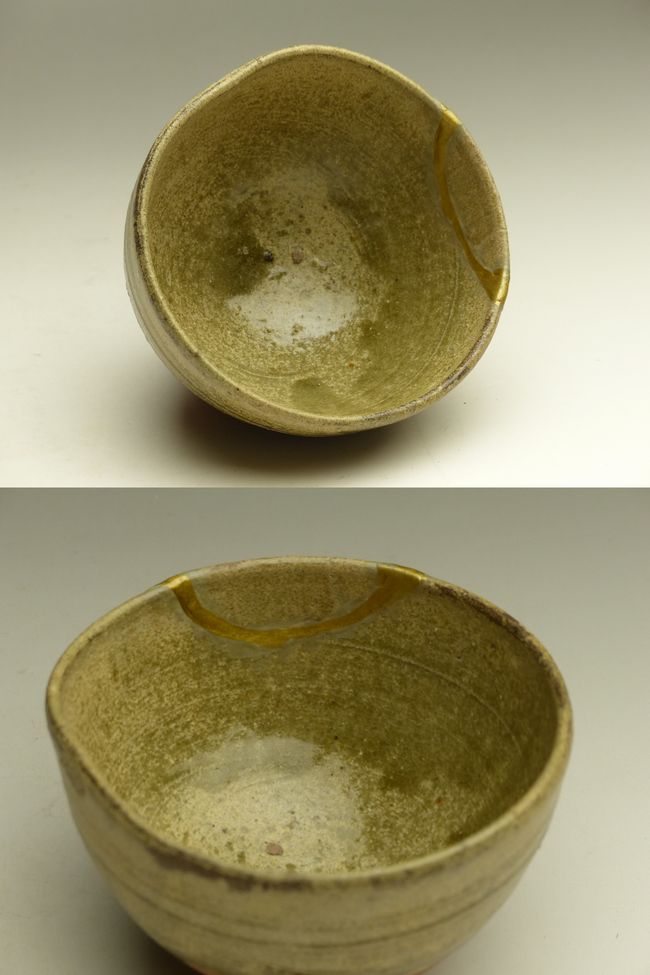 古唐津呼継茶碗