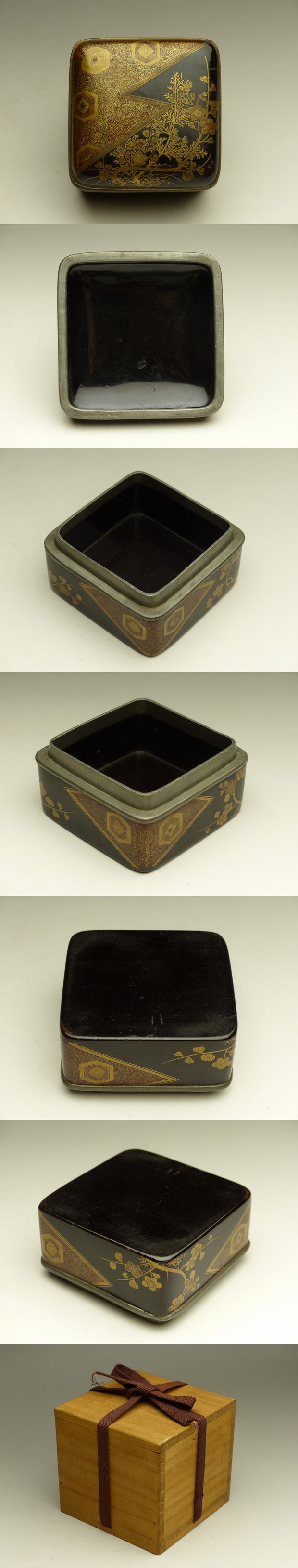 古美術 猫 - 蒔絵錫縁箱 | 古美術品専門サイト fufufufu.com