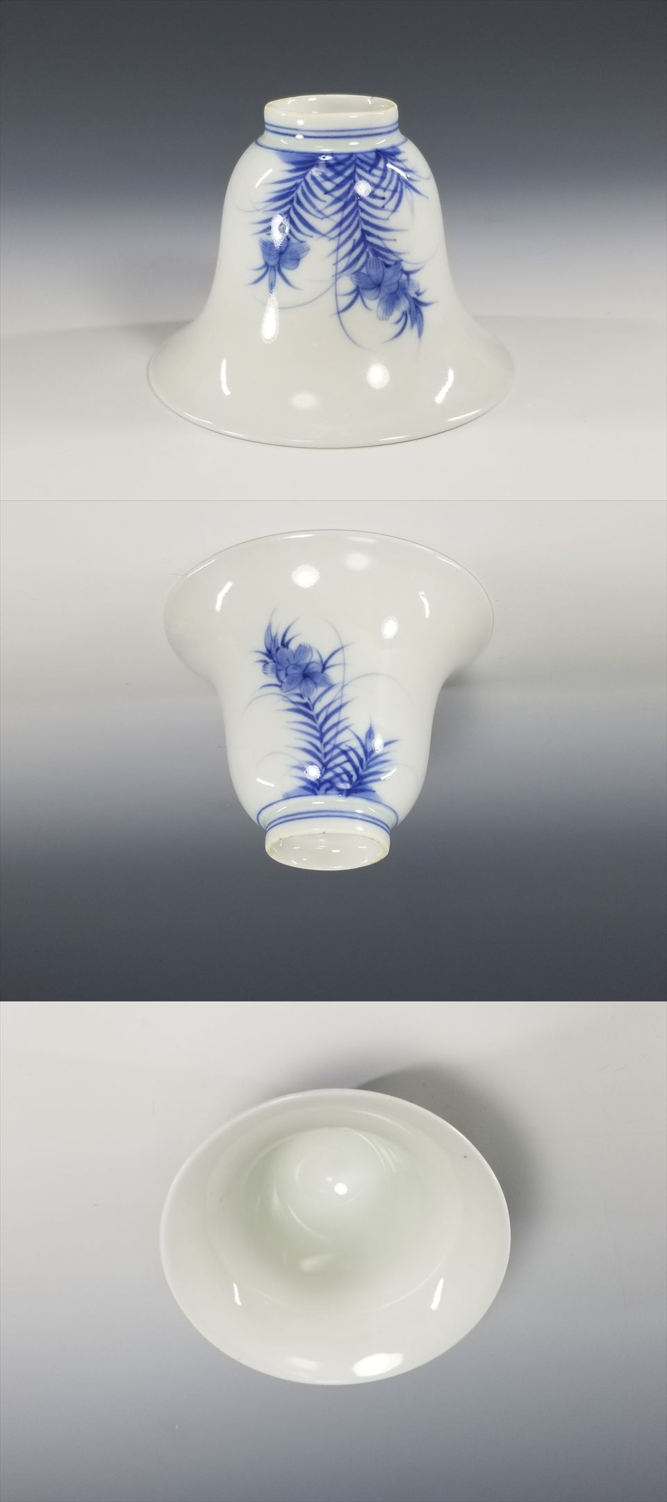 古美術長陽堂 - 後期鍋島 草花図 広口猪口 | 古美術品専門サイト 