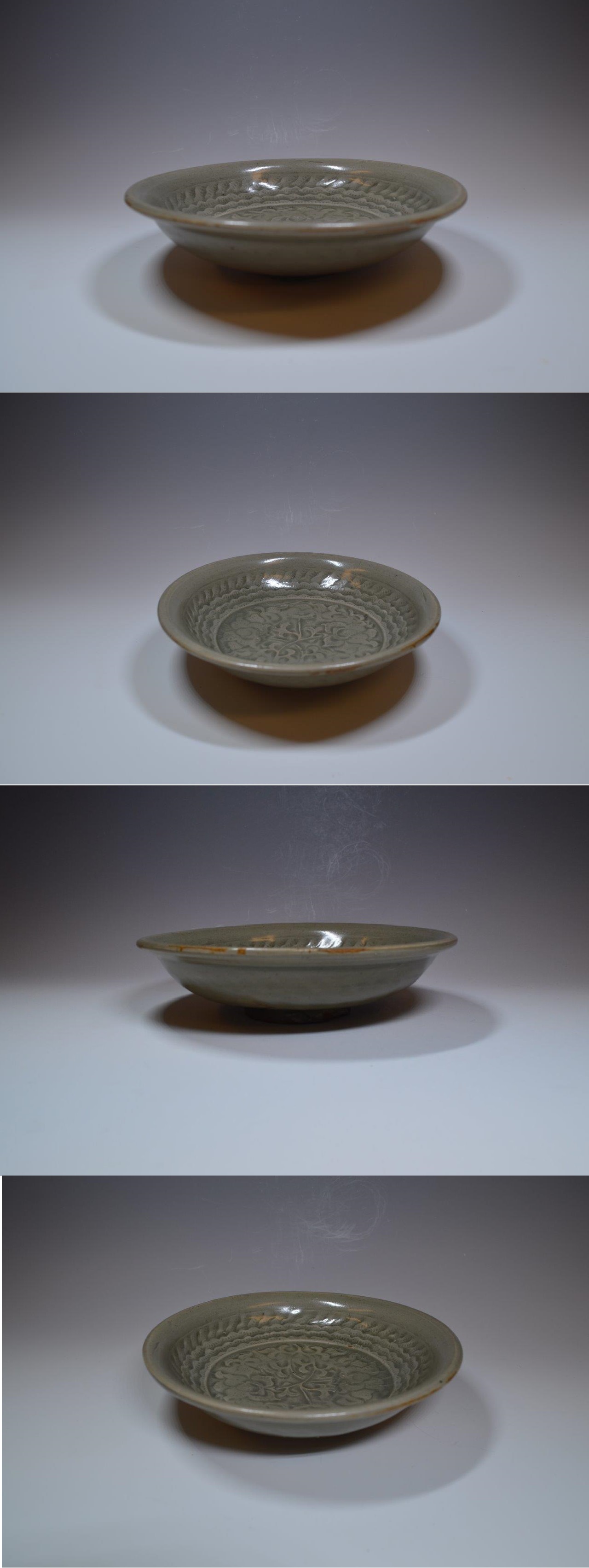 大熊美術 - 耀州窯青磁花文盤 | 古美術品専門サイト fufufufu.com 大熊美術 - 耀州窯青磁花文盤 | 古美術品専門サイト fufufufu.com