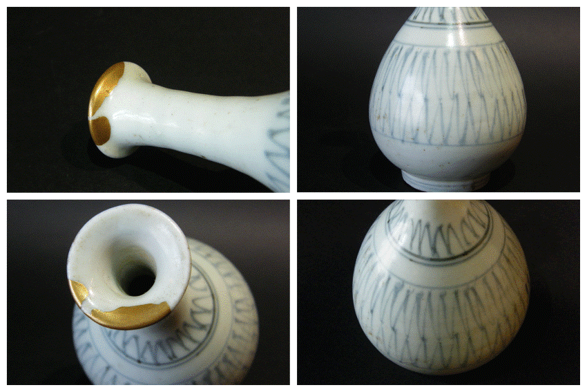 冨江洗心堂 - 初期伊万里網手徳利 | 古美術品専門サイト fufufufu.com