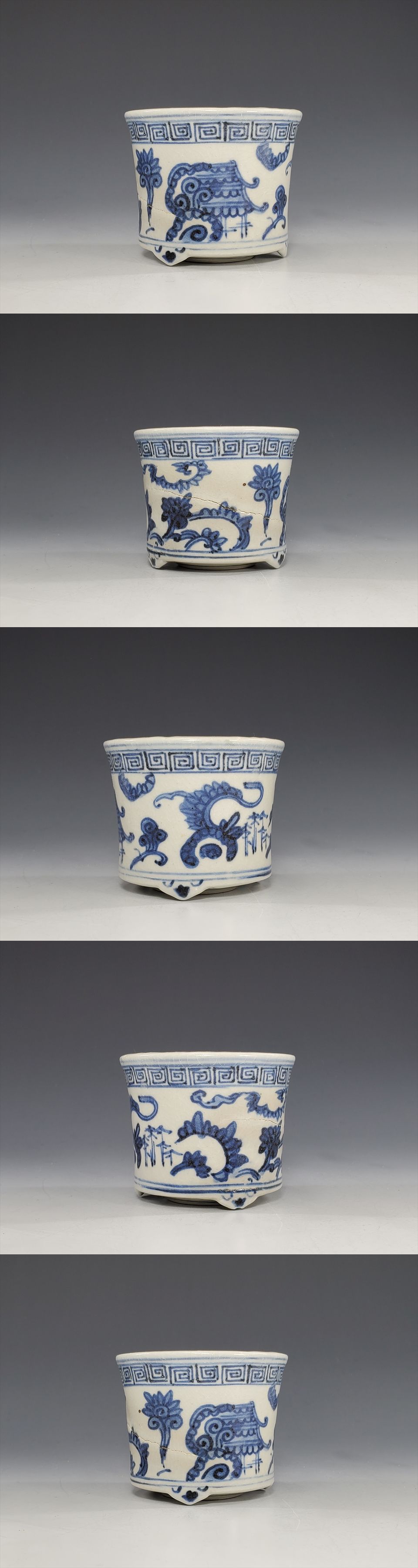 古美術長陽堂 - 陶胎染付(中野) 雲堂手香炉 | 古美術品専門サイト