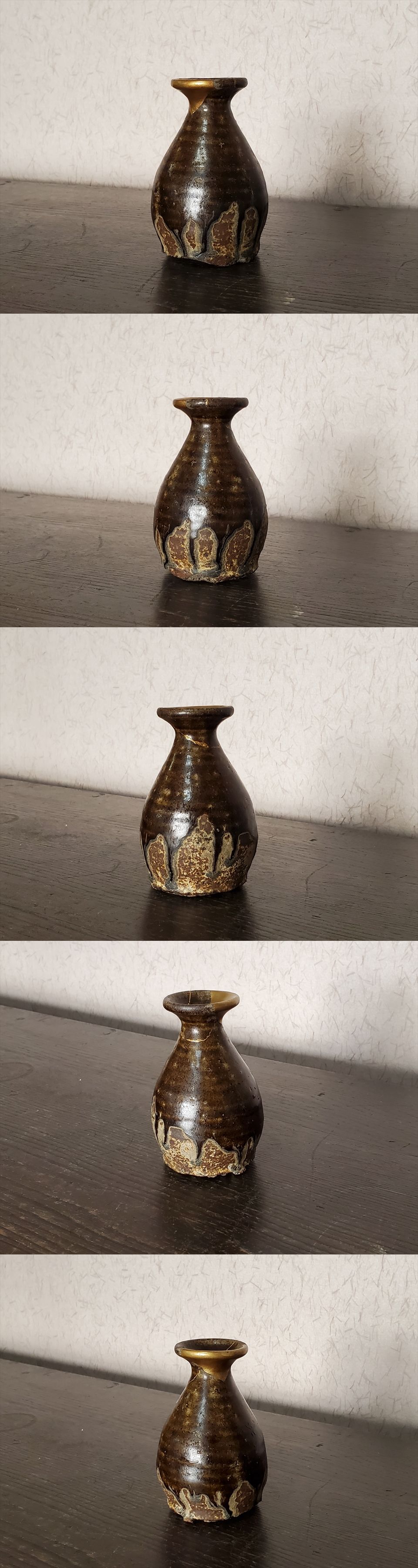 古唐津　藤の川内窯　小徳利　振り出し　発掘品　珍の山　桃山時代 古唐津 藤の川内窯 小徳利 振り出し 発掘品 珍の山 桃山時代