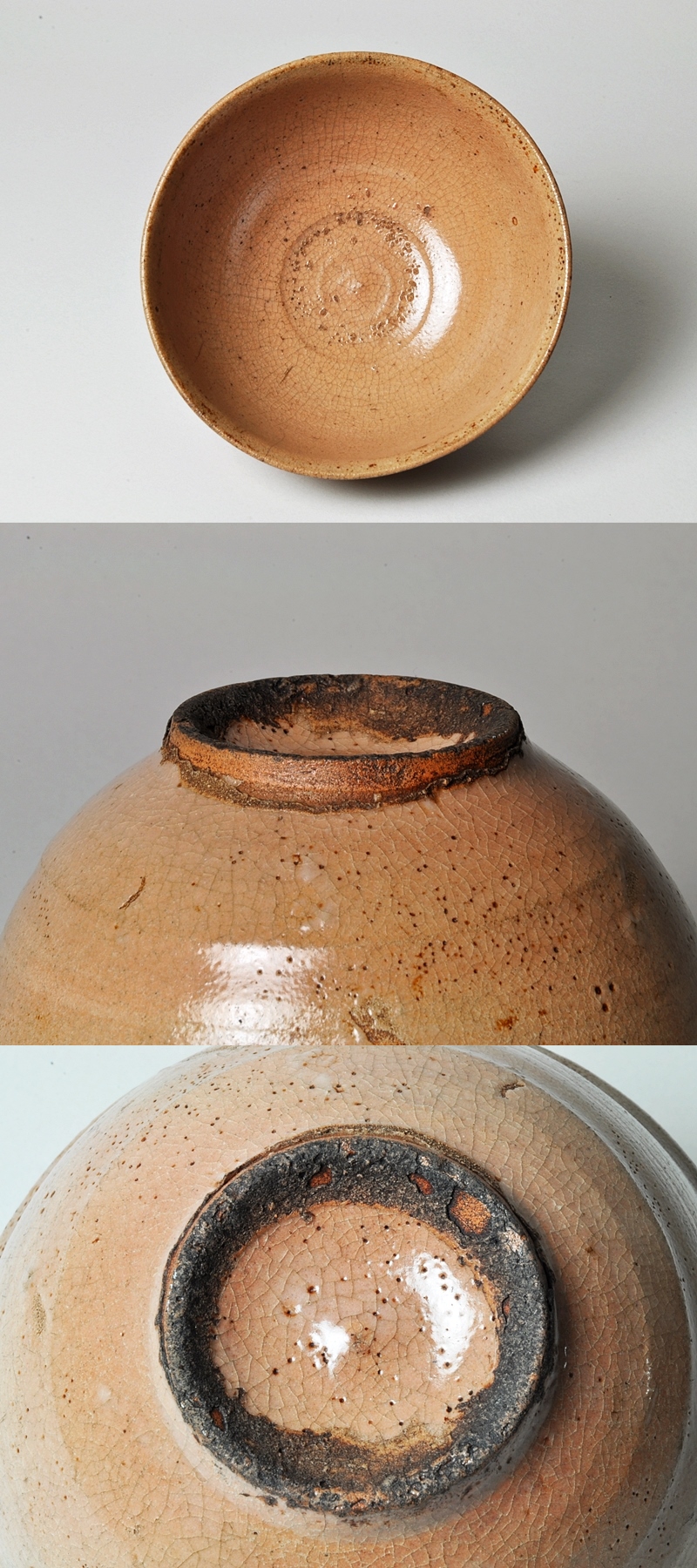 朝鮮美術 李氏朝鮮 後熊川茶碗 V R7456 工芸品