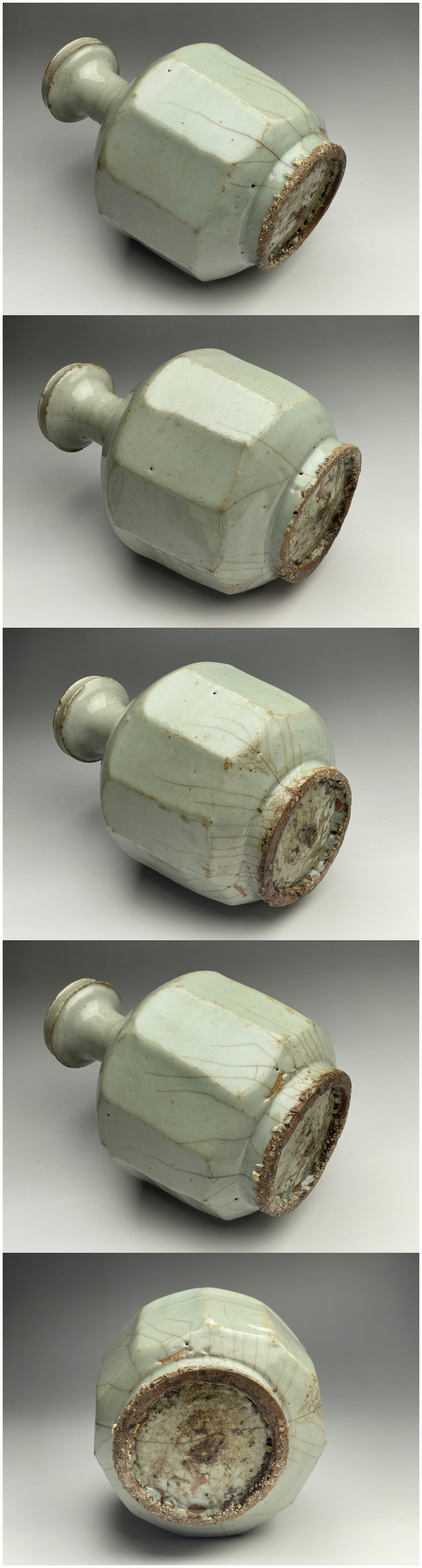 古美術 猫 - 李朝白磁面取瓶 | 古美術品専門サイト fufufufu.com