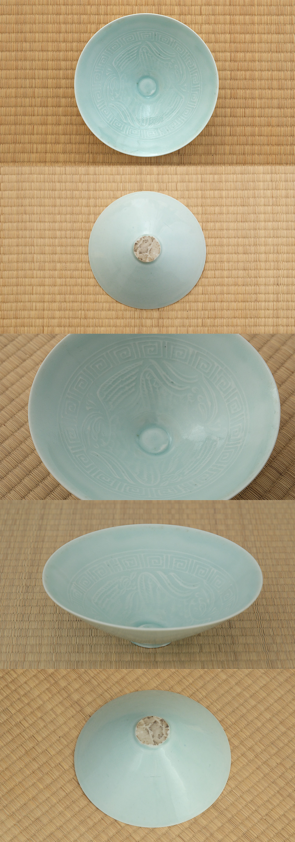 古美術 吉戸 - 宋青白磁鳳凰文茶碗 | 古美術品専門サイト